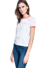 T-SHIRT DAMSKI LEE RINGER TEE BRIGHT WHITE L40PEPLJ 112108662