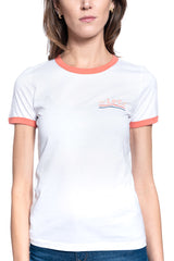 T-SHIRT DAMSKI LEE RINGER TEE BRIGHT WHITE L40PEPLJ 112108662