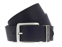 Męski Pasek Skórzany Klasyczny Tom Tailor 40 mm Czarny TM0181L451/790