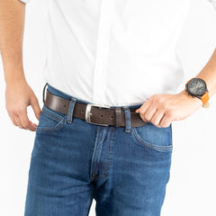 Tom Tailor Męski Pasek Skórzany Klasyczny Skóra Tg1007r62/690 40mm Gürtel Darkbrown