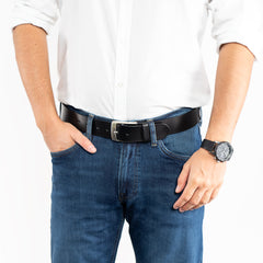 Pasek Skórzany Męski Tom Tailor Klasyczny Skóra TG1007R62/790 40mm Black