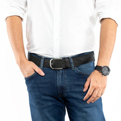 Męski Pasek Skórzany Klasyczny Skóra Tom Tailor Tg1022r13/790 40mm Gürtel Q.2081 0790 Black