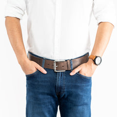 Pasek Skórzany Męski Klasyczny Tom Tailor Brown 45mm TG1070R20/681 Gürtel Q.2099 0681