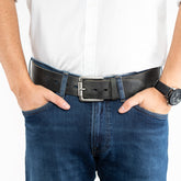 Pasek Skórzany Męski Klasyczny Tom Tailor Black 45mm TG1070R20/791 Gürtel Q.2099 0791