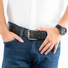 Pasek Skórzany Męski Klasyczny Tom Tailor Black 45mm TG1070R20/791 Gürtel Q.2099 0791