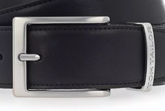 Męski Pasek Skórzany Na Bolec Skóra Tom Tailor Tg1069r45/790 35mm Gürtel Q.1645 0790 Black