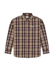 Wrangler 1 Pkt Shirt Męska Koszula W Krate Z Długim Rękawem Krata Lead Grey W5d61em24