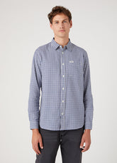 WRANGLER 1 POCKET SHIRT MĘSKA KOSZULA W KRATĘ BLUE RIBBON W5A22LB51 112327218