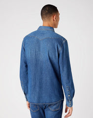 Wrangler 27MW 1year Męska Koszula Jeansowa Jeans W5MSLW924 112130248