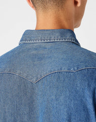 Wrangler 27MW 1year Męska Koszula Jeansowa Jeans W5MSLW924 112130248