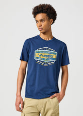 WRANGLER AMERICANA TEE MĘSKA KOSZULKA T-SHIRT NAVY 112357448 W70P017358