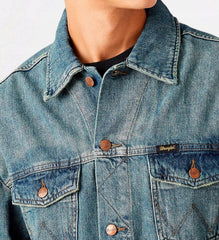 Wrangler Anti Fit Jacket Męska Kurtka Jeansowa Grass Roots W459Y131C 112146060