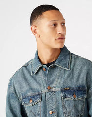 Wrangler Anti Fit Jacket Męska Kurtka Jeansowa Grass Roots W459Y131C 112146060
