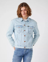 Wrangler Anti Fit Jacket Męska Kurtka Jeansowa Icy Brush Back W4597915A 112324517