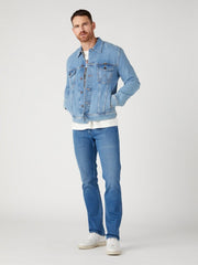 Wrangler Authentic Jacket Męska Kurtka Jeansowa Logo Empire W410EL44L 112329005