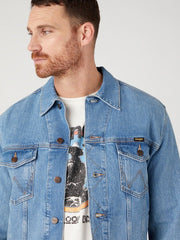 Wrangler Authentic Jacket Męska Kurtka Jeansowa Logo Empire W410EL44L 112329005