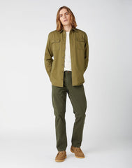 WRANGLER CASEY JONES SHIRT LONE TREE GREEN W561TMG38 112141392