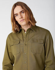 WRANGLER CASEY JONES SHIRT LONE TREE GREEN W561TMG38 112141392