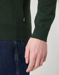 Męski Sweter Klasyczny Wrangler Crew Knit Deep Forest W8A02PG08 112141655