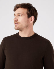 Męski Sweter Klasyczny Wrangler Crewneck Knit Delicioso W8A02PH38 112321349