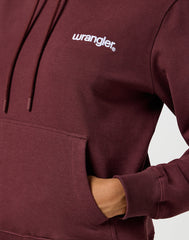 Damska Bluza Wrangler Regular Hoodie Dahlia 112356460 W6S4018506