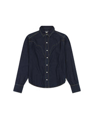 Damska Koszula Wrangler Slim Yoke Shirt Frosted Denim 112357525 W527018371