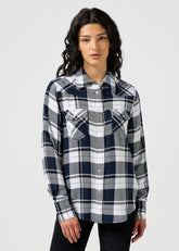 Damska Koszula Wrangler Western Shirt Navy 112356488 W513018500