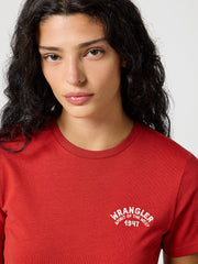 Damska Koszulka T-shirt Wrangler Graphic Tee Ketchup 112356431