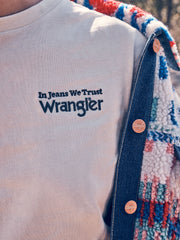 Damska Koszulka T-shirt Wrangler Graphic Tee Vintage White 112356428