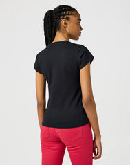 Damska Koszulka T-shirt Wrangler Shrunken Band Tee Black 112355289