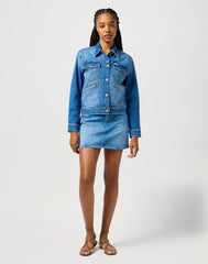 Damska Kurtka Jeansowa Wrangler Heritage Jacket Wrugged 112362616