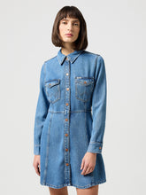 Damska Sukienka Jeansowa Wrangler A Line Shirt Dress Partners 112350340