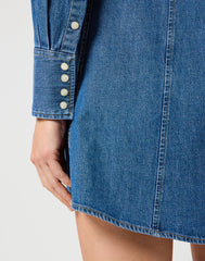 Damska Sukienka Jensowa Wrangler Reg Denim Dress 112356498 W9M7018373