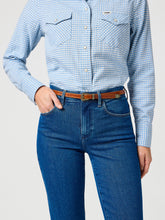 Damski Pasek Wrangler Thin Western Belt Cognac 112365349