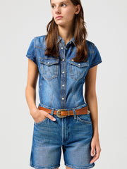 WRANGLER DAMSKI PASEK WRANGLER WESTERN SUN BELT COGNAC 112365364