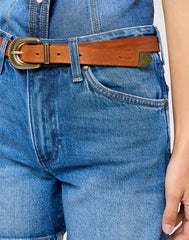 Damski Pasek Wrangler Western Sun Belt Cognac 112365364