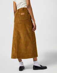 Damska Spódnica Sztruksowa Wrangler Corduroy Maxi Cognac 112356436