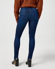 Damskie Spodnie Jeansowe Wrangler High Skinny Solstice Blue 112358235 W27H018359