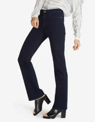 Wrangler Damskie Spodnie Jeansowe High Rise Bootcut Blueblack W27UQC51L