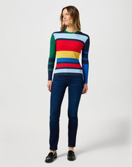 Damskie Spodnie Jeansowe Wrangler Slim Illusion 112356385 W26L017642