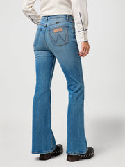 Damskie Spodnie Jeansowe Dzwony Wrangler Flare Sierra 112364512