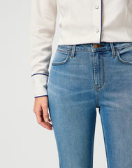 Damskie Spodnie Jeansowe Dzwony Wrangler Flare Sierra 112364512