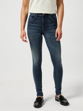 Damskie Spodnie Jeansowe Wrangler High Skinny Harmony Blues 112355900