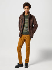 Męski Sweter Ciepły Wrangler Fairisle Sweater Verdant Green 112357294 W8F7014320