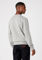 Wrangler Frame Logo SWS Męska Bluza Klasyczna Mid Grey Mel W6H1HAX37 112146195