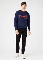 Wrangler Frame Logo SWS Męska Bluza Navy W6H1HA114 112146193
