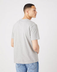 Męski T-Shirt Koszulka Nadruk Wrangler Frame Logo Tee Mid Grey W70JD3X37 112320767