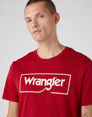 Wrangler Frame Logo Tee Męski T-Shirt Koszulka W70JD3X47 112320763