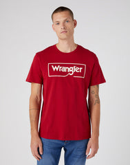 Wrangler Frame Logo Tee Męski T-Shirt Koszulka W70JD3X47 112320763