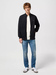 Męska Bluza Rozpinana Wrangler Funnel Neck Zip Black 112350548 W6J3011936